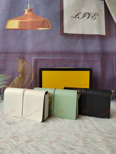 

2 piece set cross body bag wallet set designer chain oblique shoulder bag solid color flip wallets luxury new women's fashion bags
