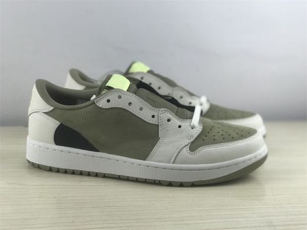 

basketball shoes jumpman 1 low golf olive sp ts sp og men women sport sneaker with original box