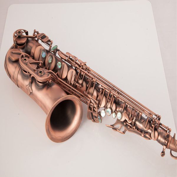 

mas-600 e-flat alto saxophone instrument with a bronze surface