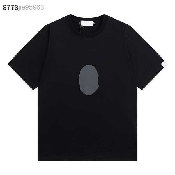 

designer mens t tees side double sided camouflage shark clothes graphic colorful cashew lightning luminous cotton be001 41sss, White;black