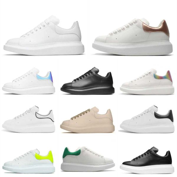 

designer woman shoe leather lace up men fashion platform oversized sneakers white black mens womens luxury velvet suede luxury brand train i