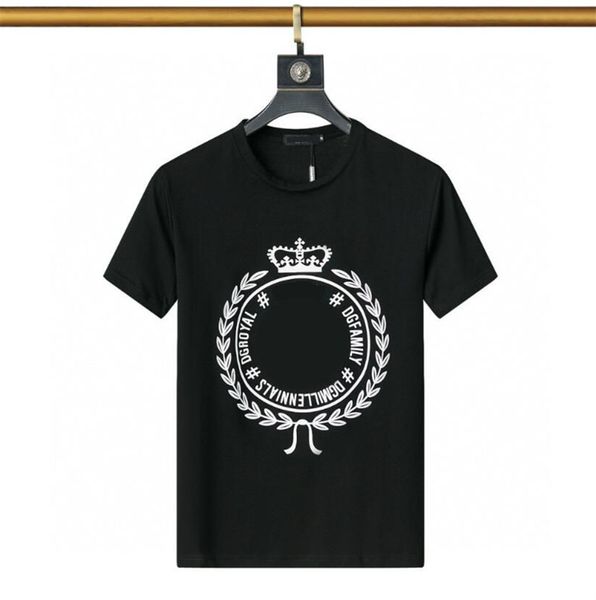 

2023 new men's clothing short-sleeved t-shirts combine elegance and casual style. crafted from white cotton jersey assorted colors 03, White;black