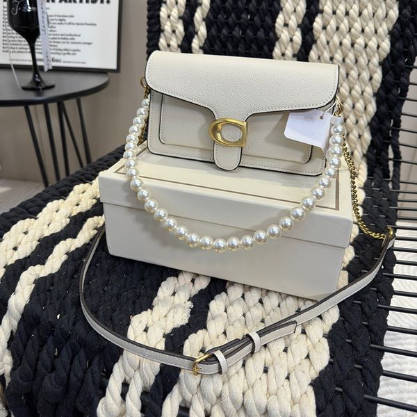 

2023 designer tabby pearl box womens luxurys multicolor coac corssbody leather portage bag shoulder hand carry wallet purse designers grace