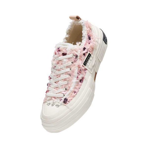 

2023 xvessel new network red super wandering beggar shoes with colorful soles summer thin genuine wool canvas shoes thick sole shoes for wom, Black