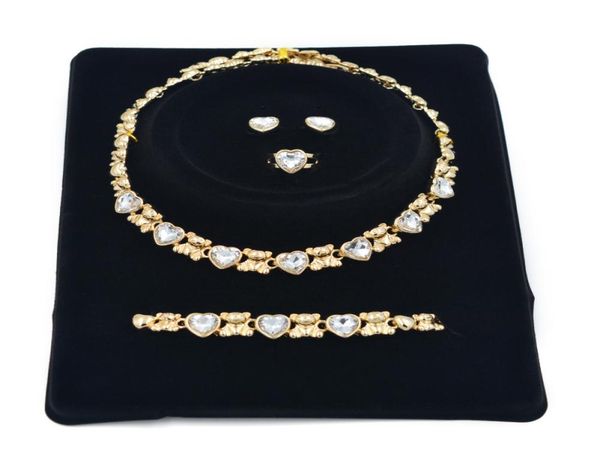 

2021 gifts girls brand necklaces 14k gold friendship bracelet womens jewelry wedding braclets earrings for women set8007779, Black