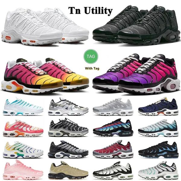 

tn plus running shoes men sneaker toggle utility triple white atlanta dusk pink fade sea coral baltic blue magma orange men women trainer sn