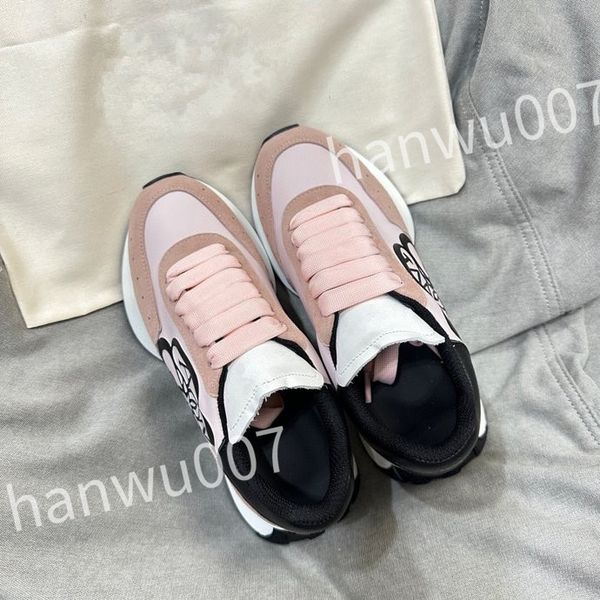 

2023 new fashion colorful women's flat shoes fashion show platform lace-up sneakers tenis designer women men's casual shoe xsd2304, Black