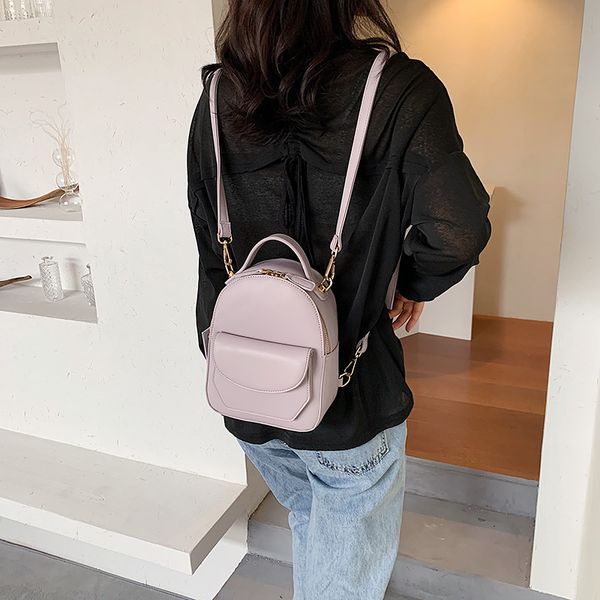 

backpack style women mini leather shoulder bag for teenage girls kids fashion small bagpack female ladies school