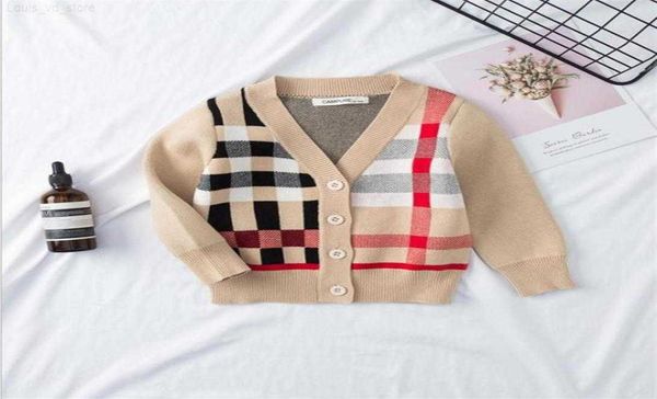 

childrens knitting cardigan 2019 autumn boys england style classical plaid sweater toddlers v neck cotton gentleman sweater281n2128977 l2307, Blue