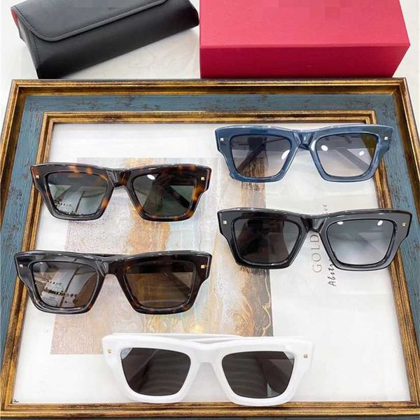 

2023 new hualunjia vls106a feng ins net red same style square plate sunglasses fashion, White;black
