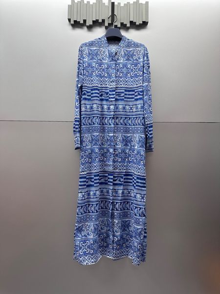 

elegant summer maxi dress women 2023 fashion casual streetwear half neck casual printted long loose dresses female vestidos, Black;gray