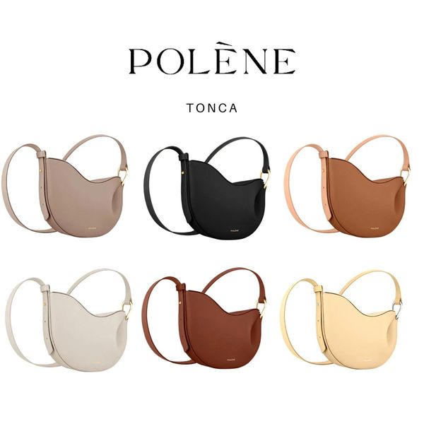 

luxurys tote handbag leather designer underarm bags sac polene tonca dumpling bag polenes nano cross body half moon womens mens clutch lady