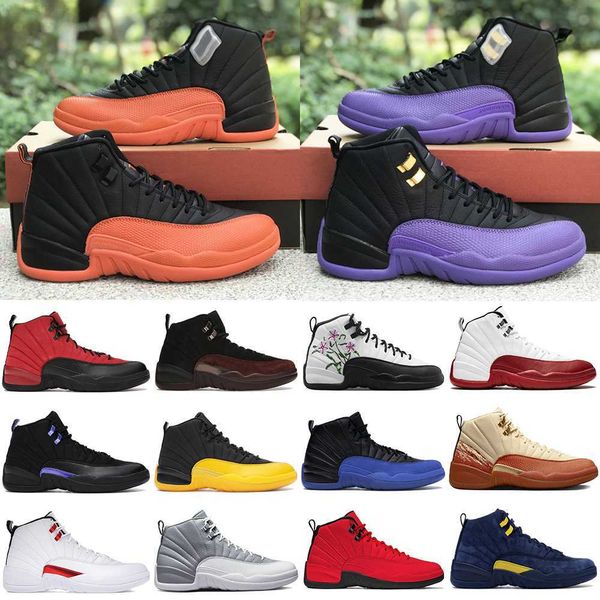 

jumpman brilliant orange 12 12s basketball shoes cherry fieled purple floral black university gold utility a ma maniere white twist mens des
