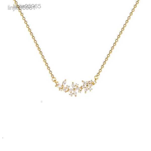 

pendant necklaces petal flower lotus plant chain necklace nimble mother's woman wedding family friend jewelry 1111111111, Silver