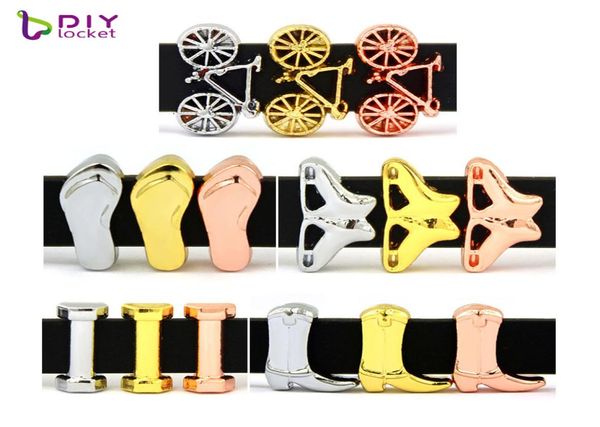 

10pcs 8mm slide charms fit diy wristband bracelet pet collar lssc3503738516252, Black