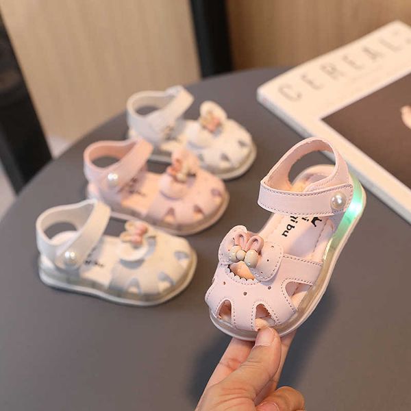 

sandals baby sandals 0-2years old summer led baby soft sole prewalker girls princess flashing sandals toddler shoes newborn kids shoes, Black;red