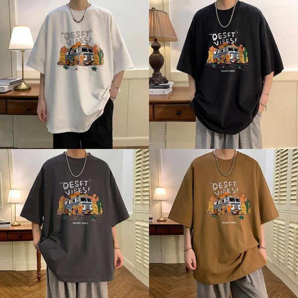 

men's t-shirts multi color t-shirt day cartoon alphabet print fashion oversized 5xl crew neck short sleeve t shirt men women tee 230710, White;black