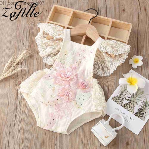 

rompers zafile baby girls' clothing embroidery lace baby skin-tight garment children girls' bodysuit summer baby bodysuit z230711, Blue