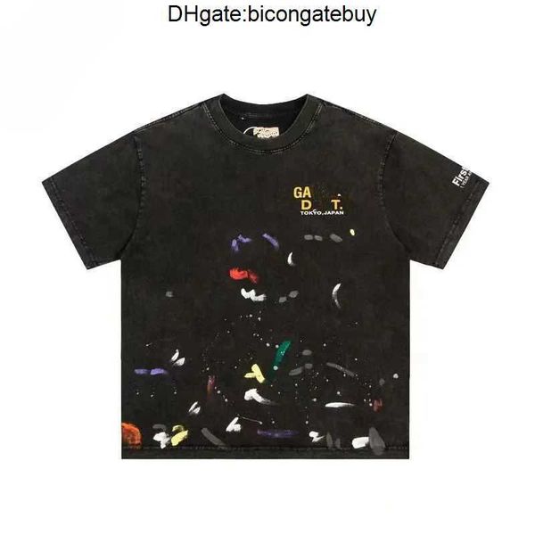

men's t-shirts designer galleryes t shirt angel brand net red retro galerys hoodie depts men and women short-sleeved galilee printed re, White;black