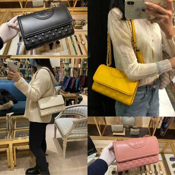 

designers bags women shoulder bag torysbirch handbag messenger totes fashion new tb women's bag sheepskin lattice tassel single shoulde