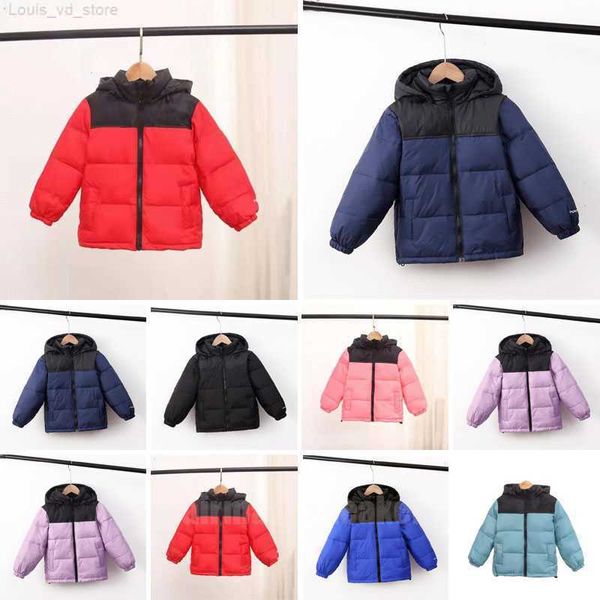 

down coat boys girls new filled puffer jacket hooded parka jackets black royal blue pink yellow body warmer retro 700 outer coat kid childre, Blue;gray