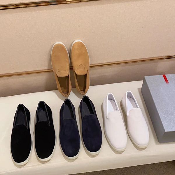 

spring summer 2023 new versatile designer shoes men's casual cowhide one-foot non-slip and wear-resistant men's casual shoes are a, Black