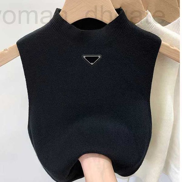 

women's tanks & camis designer designer vest sweater women vests sweaters spring fall loose letter round neck pullover knit waistcoats, White