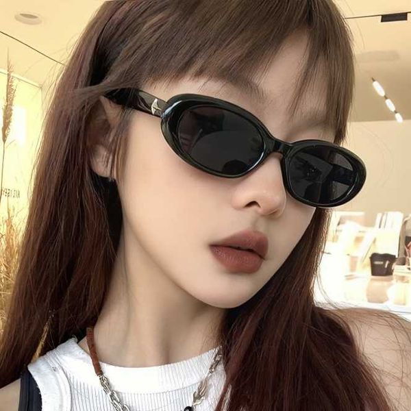 

fashion gentle monster sunglasses gm new small frame oval for women with high aesthetic value men trendy brown uv resistant glasses couples, White;black
