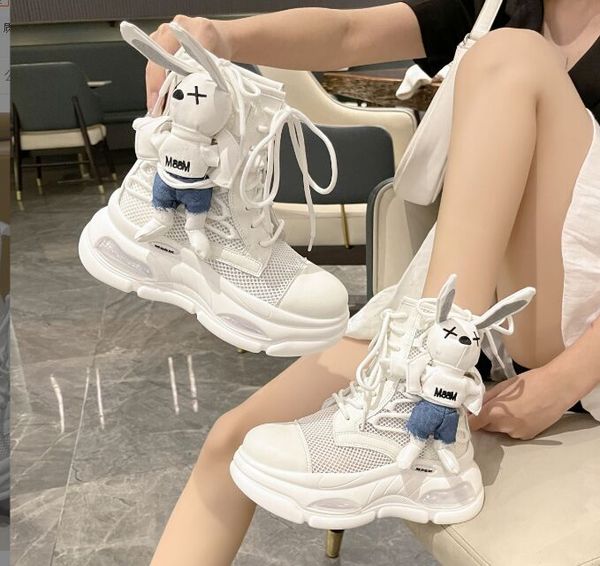 

women's shoes fashion women's thick-soled boots wedge heel lace-up decorative grils boots vulcanized modern boots 35-40, Black