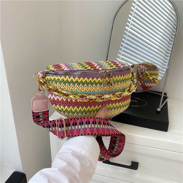 

ethnic style bag women's chest bag 2023 summer new women's shoulder bag fashion ethnic style women's chest bag 230710