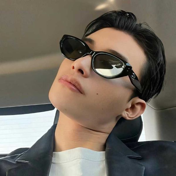 

fashion gentle monster sunglasses gm narrow frame cat's eyes small for women high-end feel new sun protection and uv men, White;black