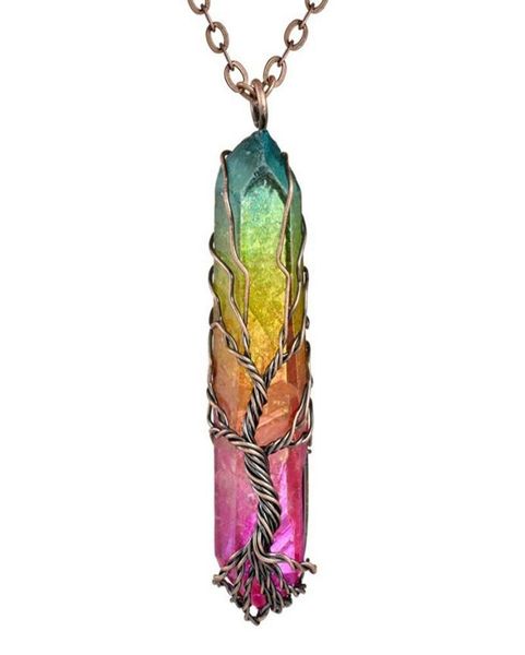

hexagonal column quartz necklaces pendants vintage natural stone white crystal necklace drop in stock 6821966, Silver