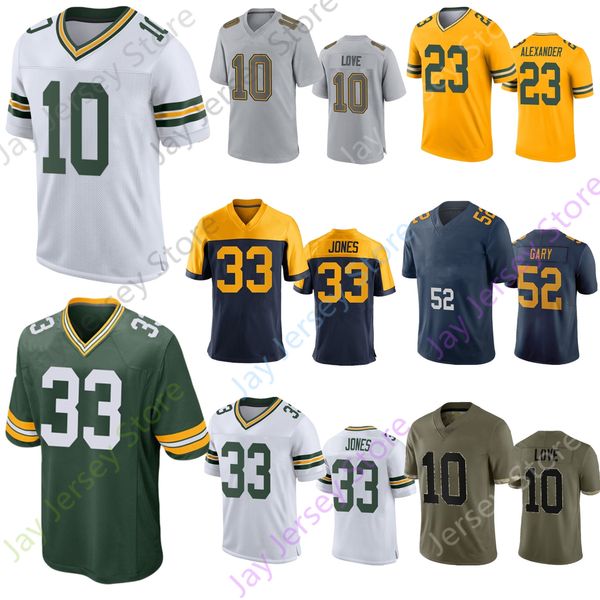 

custom love football jersey aaron jones dillon rasul douglas jaire alexander quay walker watson smith gary ford rodgers favre hornung nitsch, Black;red