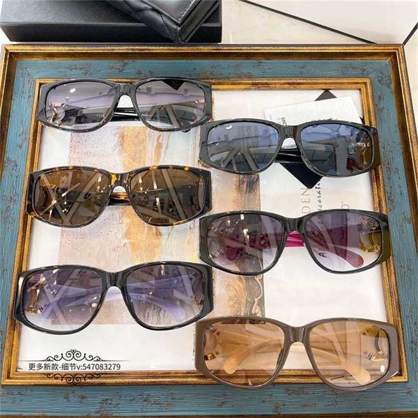 

2023 new xiaoxiang individuality ins same female oval pearl double sunglasses ch9117, White;black