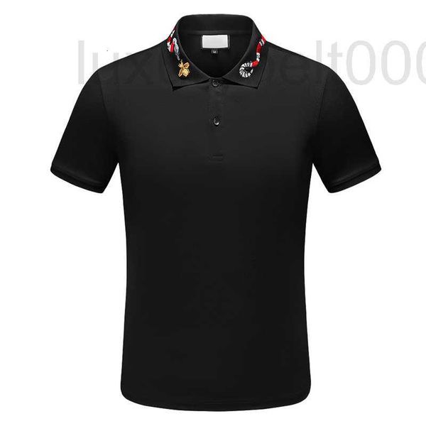 

men's t-shirts designer stripe polo shirt t shirts snake polos bee floral mens high street fashion horse luxury t-shirt p1uy, White;black