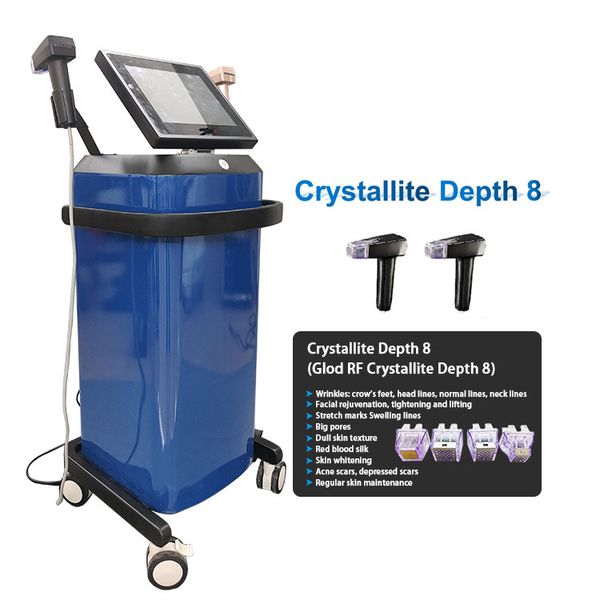 

gold rf crystallite depth 8 skin rejuvenation fractional micro needle anti aging gold crystallite beauty instrument