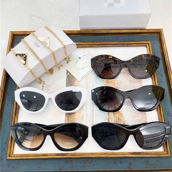 

sunglasses 2023 new p family pr 07ys polygon ins net red same style women's sunglasses fashion, White;black