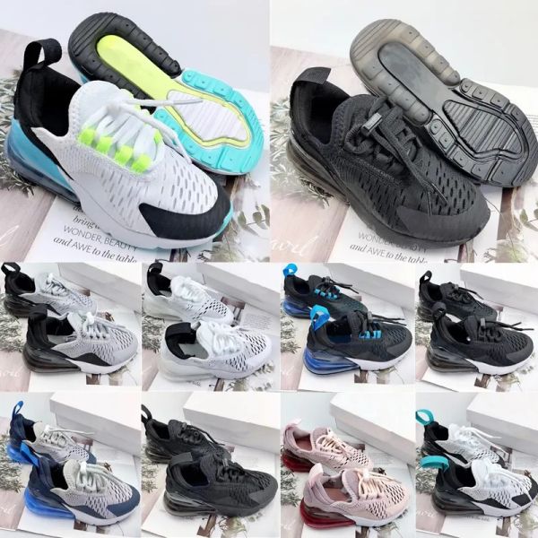 

outdoor shoes kids toddlers running shoes 270 kids shoe boys girls sneakers youth trainers designer athletic fashion 28-35, Black