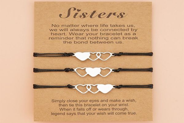 

345 pcs matching heart distance bracelets friendship gift for sisters friends ie girls women9505014, Golden;silver