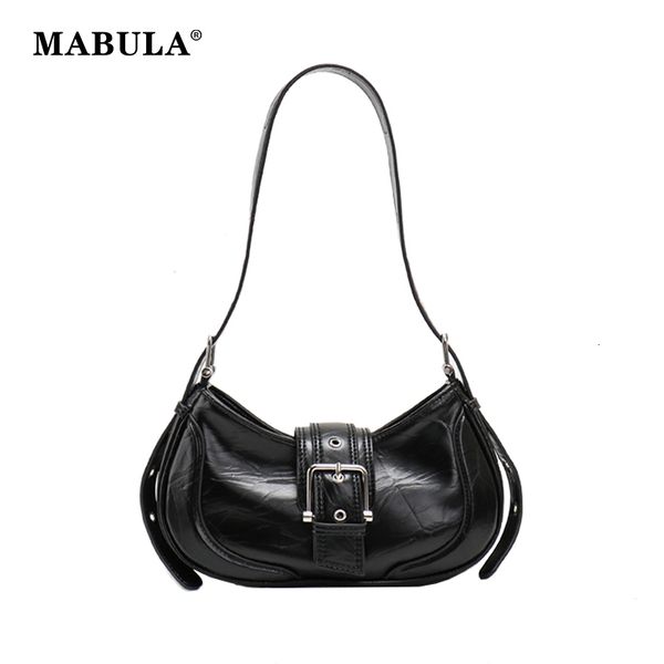 

evening bags mabula chic leather half moon shoulder hobo bag luxury design plush women underarm clutch handbag small fashion saddle purse 23