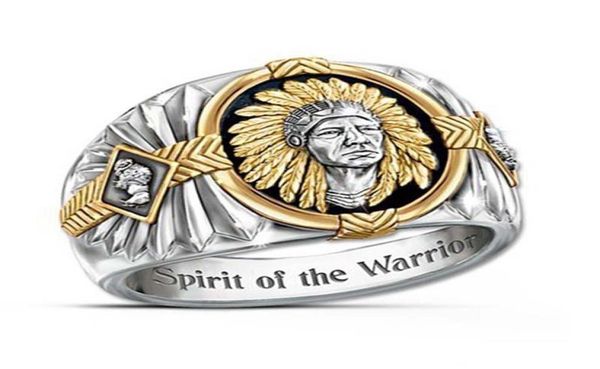 

hip hop twotone 925 silver men gold rings buffalo nickel jewelry ring mens desinger rings fashion personality gift for man size 78864219
