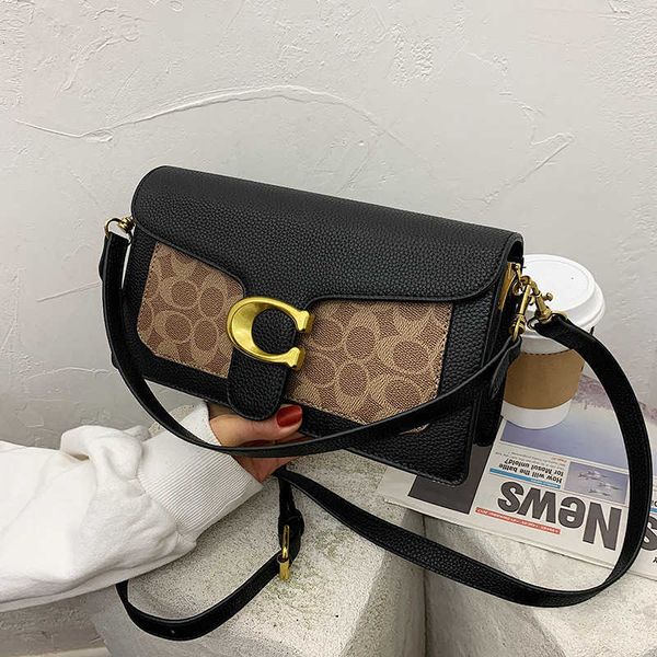 

design bag retail wholesale baobao women's 2023 new printed fashion small square contrast crossbody ladybags