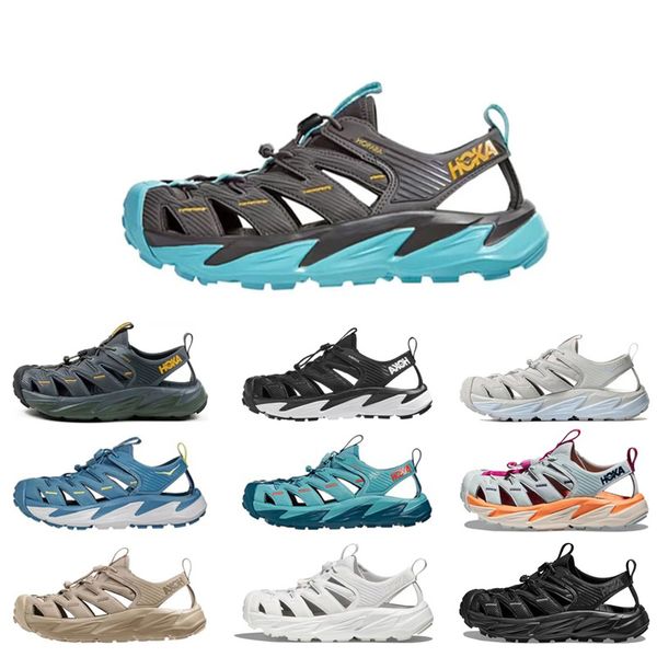 

2023 hoka designer sandals slippers slides hopara mens classic triple black white oxford tan orange blue women men slide slipper sandal shoe