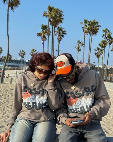 

mens hoodies sweatshirts broken planet series trendy fashion pullover y2k oversize loose 3d letter print men hoodie harajuku streetwear swea, Black