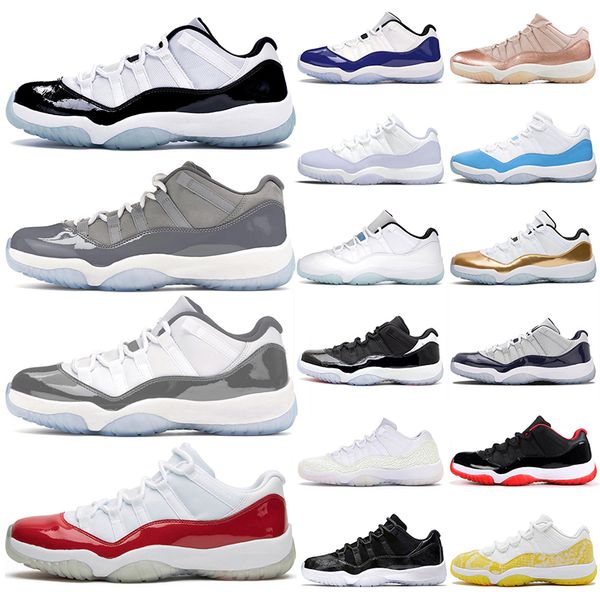 

11s basketball shoes jumpman 11 mens women pure violet low legend blue bred low varsity red concord low pink cherry bred high sneakers train