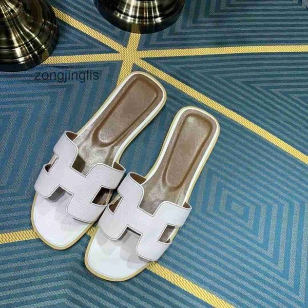 

wear shoes sandal leather designer slipper women higslippers oran version bear her outside in summer 2023 spring large original standard fla