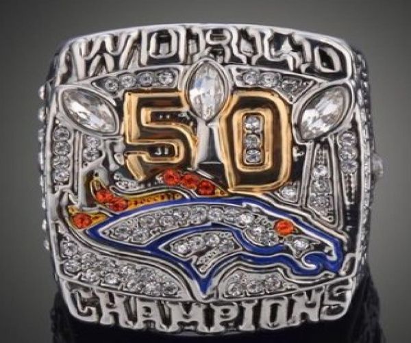 

arrival jewelry 2015 denver bron cos championship ring for boy father festival husband gift fans souvenir collection6397757, Slivery;golden