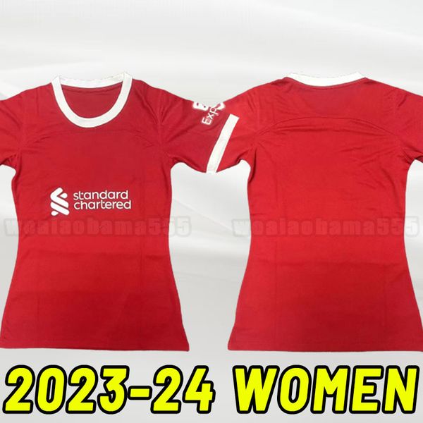 

women 23 24 liverp00l virgil soccer jerseys 2023 2024 carvalho thiago konate lvp diogo luis diaz mohamed keita darwin ramsay football shirt, Black;yellow