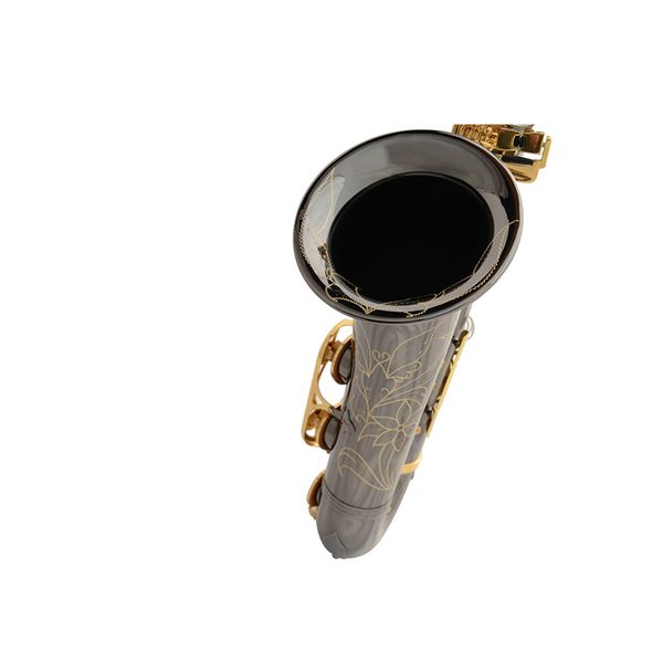 

advanced professional tenor bright nickel gold key saxophone sax