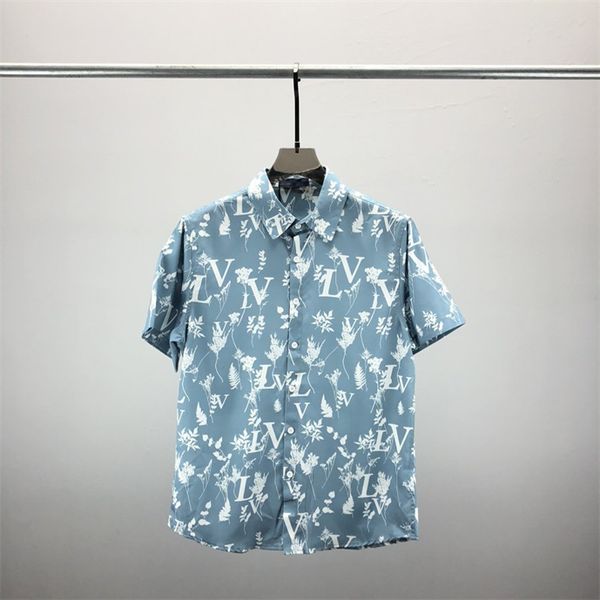 

2luxury designers shirts men's fashion tiger letter v silk bowling shirt casual shirts men slim fit short sleeve dress shirt -3xl#919, White;black